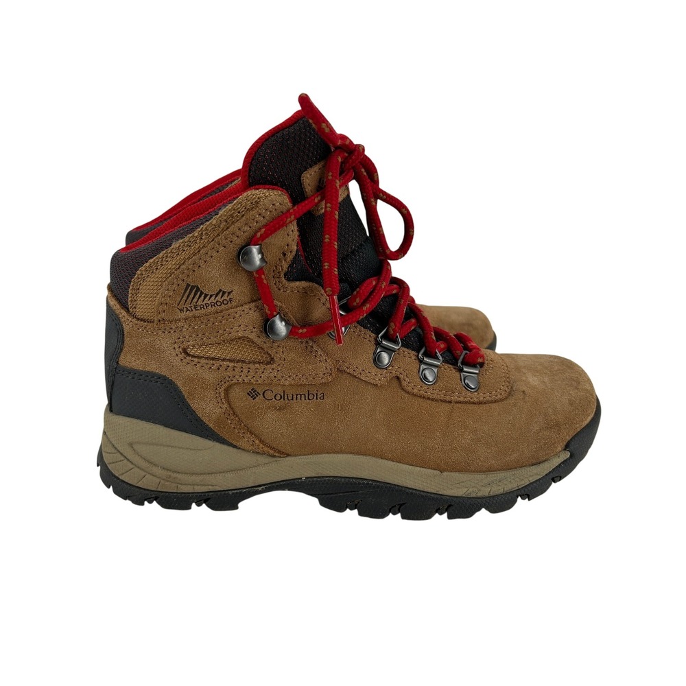 Columbia Newton Ridge Plus Hiking Boots Womens 6 Brown Waterproof Suede